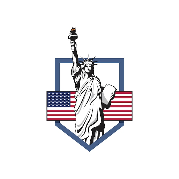 Statue of liberty logo design