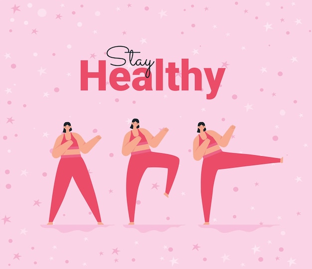 Stay healthy card