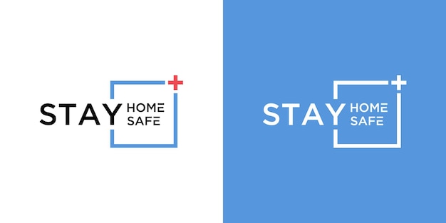 stay home and stay safe logo