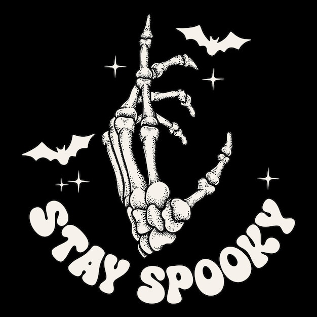 Stay spooky t shirt Halloween t shirt design