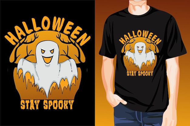 Stay Spooky TShirt Design Halloween TShirt Design Halloween Boo design