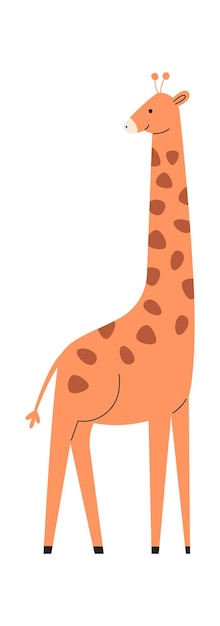 Vector staying giraffe animal