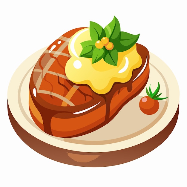 Vector steak illustration vector