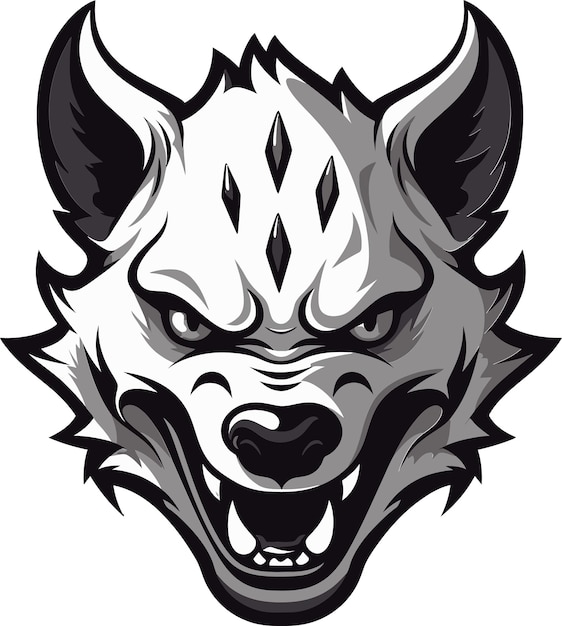 Stealthy Predator Bold Hyena Insignia Elegant Hyena Profile Graphic Design