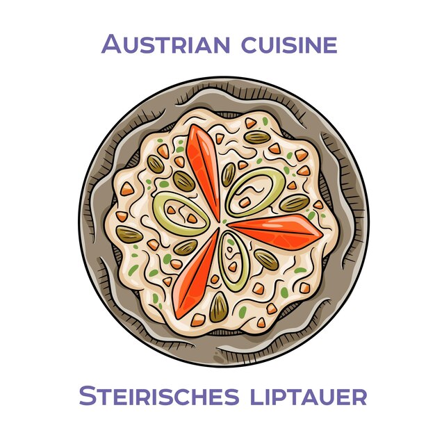 Steirisches Liptauer is a spreadable cheese made from Liptauer cheese quark butter