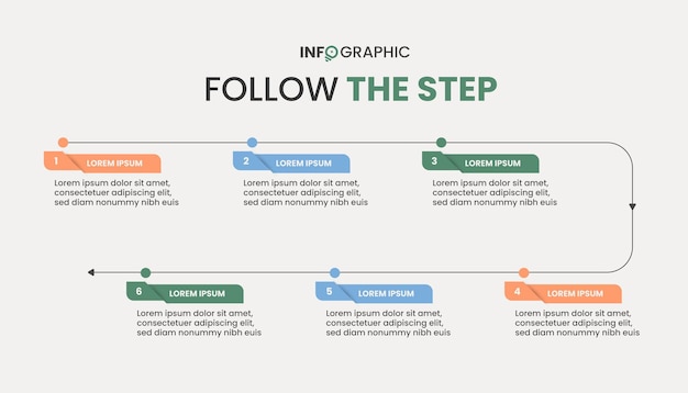 Step-by-step infographic perfect for business design