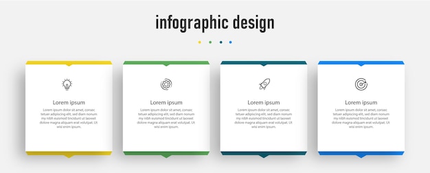 Step Infographic chart