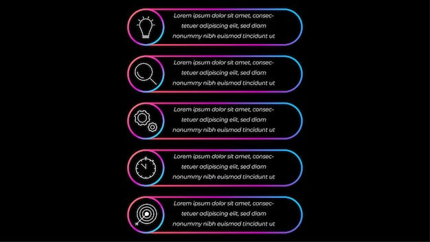 Step Infographics vector Illustration Creative Infographics object vector