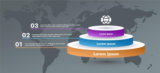 Stepbystep infographics for defining strategies analysis and presentations