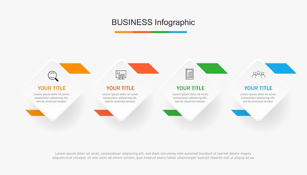 Steps business data visualization timeline process infographic template design