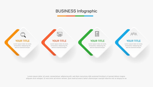 Steps business data visualization timeline process infographic template design