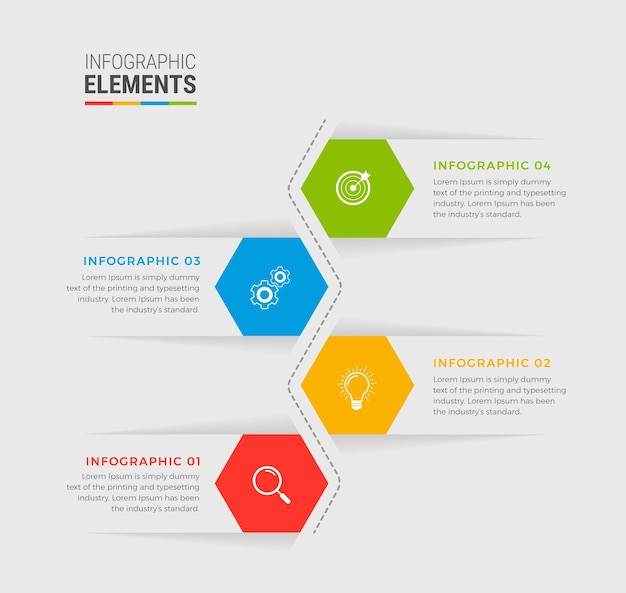 Steps infographic design