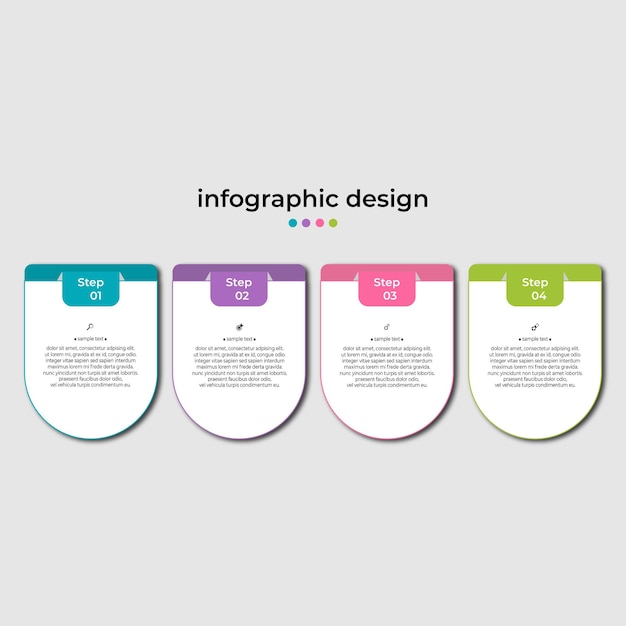 Steps timeline infographic template design