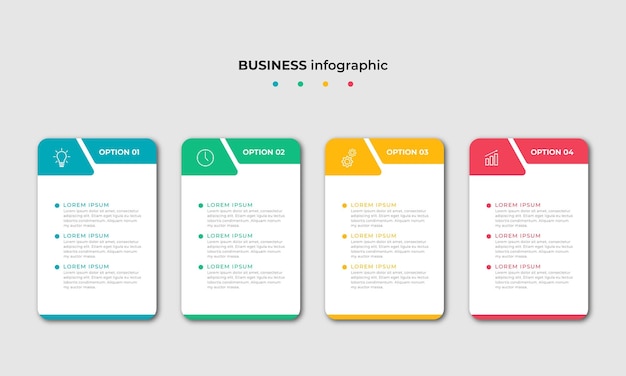 Steps Timeline Infographics Design Template