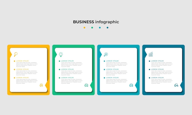 Steps Timeline Infographics Design Template