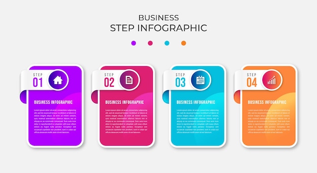 Steps timeline infographics template design