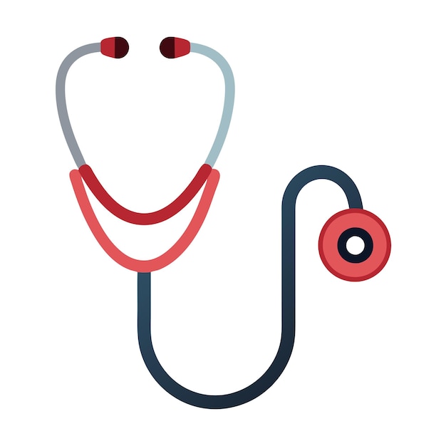 Vector stethoscope clip art and vector design with a white background