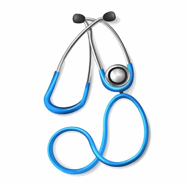 Stethoscope Icon Isolated on White Background for Healthcare Projects