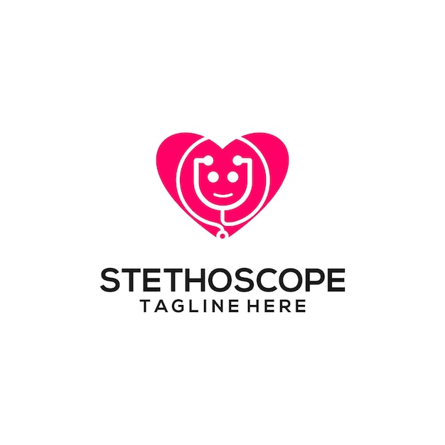 Stethoscope logo concept vector. Stethoscope logo template vector