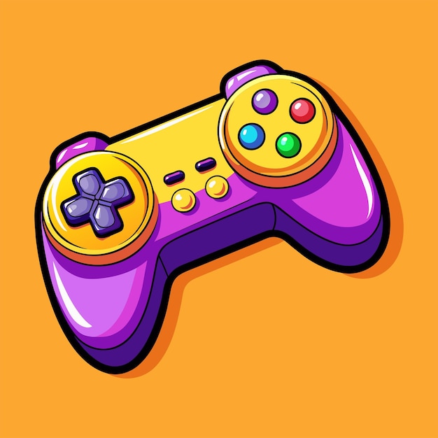 Stick controller art illustration