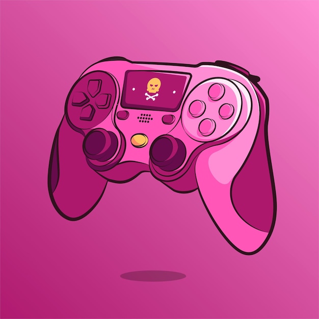 Stick controller art illustration