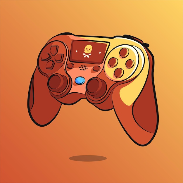 Stick controller art illustration