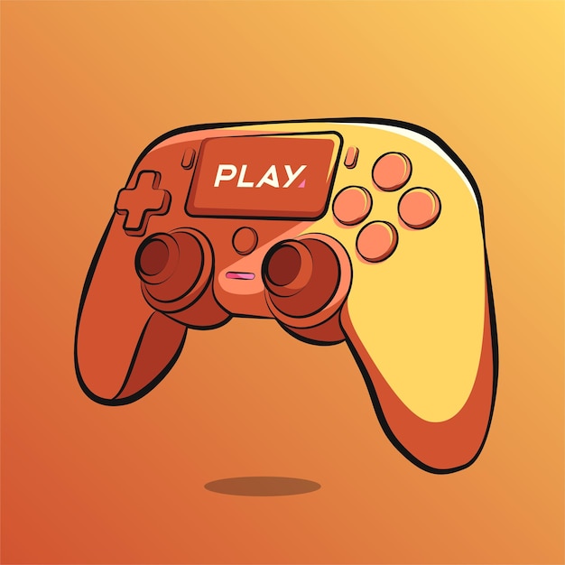 Stick controller art illustration