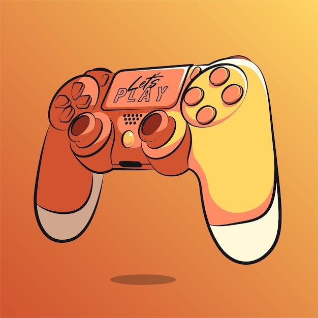 Stick controller art illustration