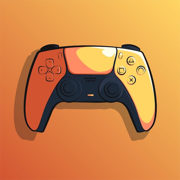 Stick controller art illustration