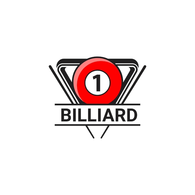 stick vector, billiard ball, billiard logo illustration vector