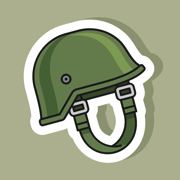 Sticker of army helmet