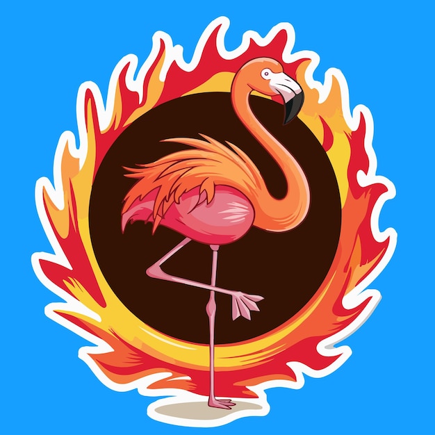 sticker image of Flamingo