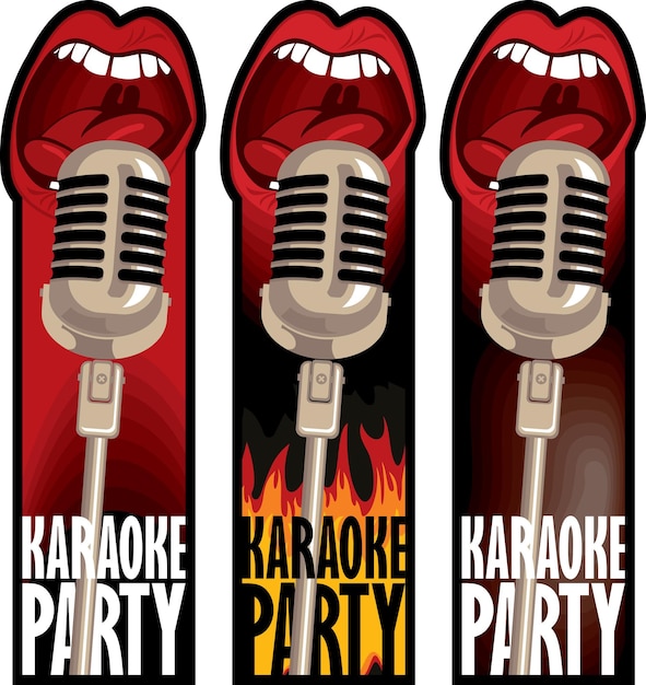 Stickers for a karaoke party