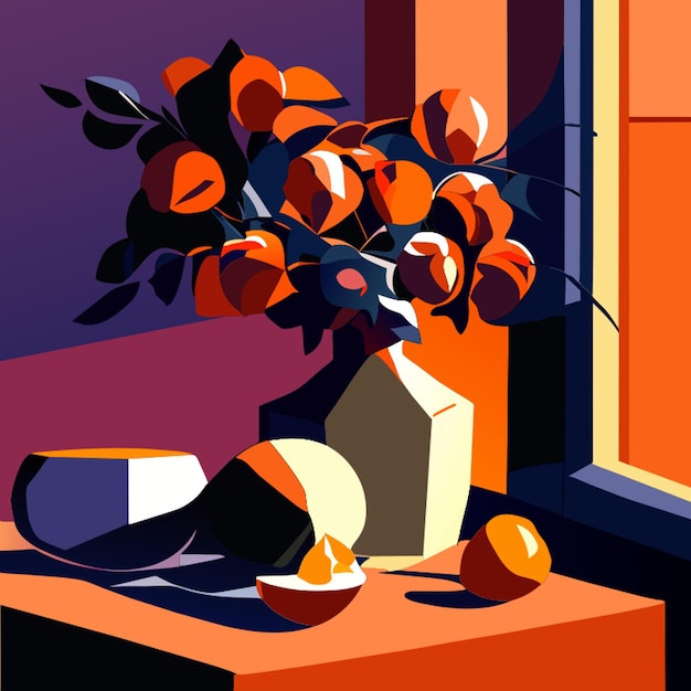 still life vector illustration