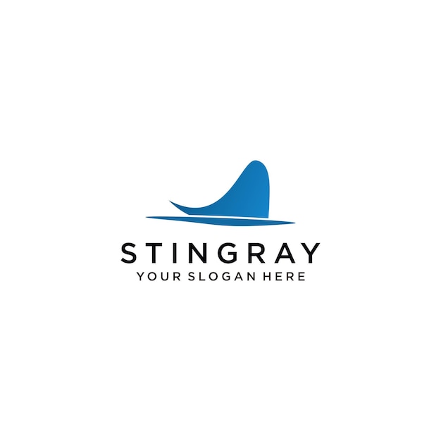 Stingray logo icon design template flat vector