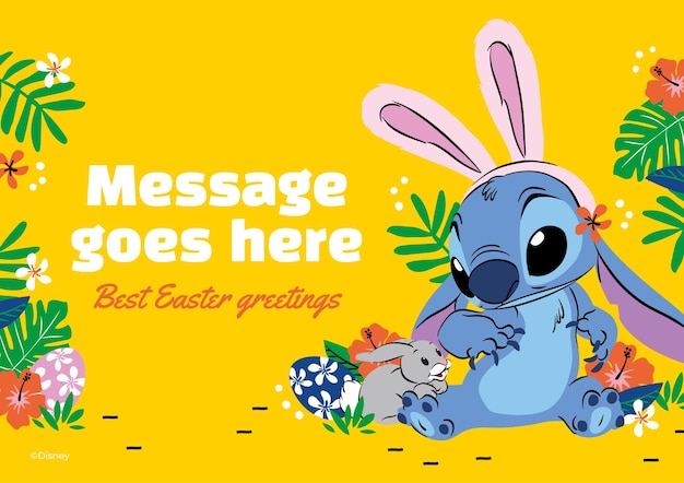 Stitch Easter Card