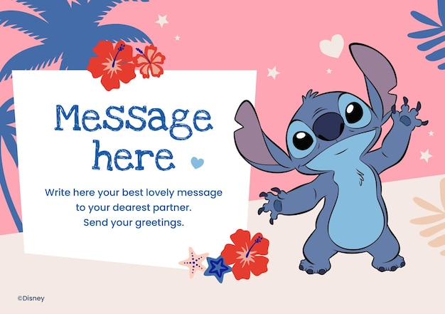 Stitch Mother's day card