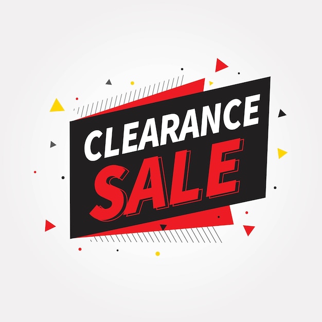 Stock clearance sale banner design