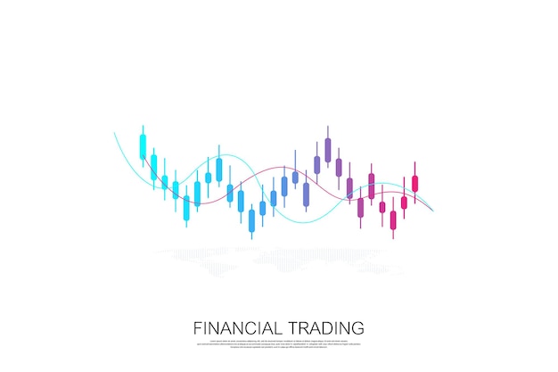 Stock market business graph chart for financial investment concept