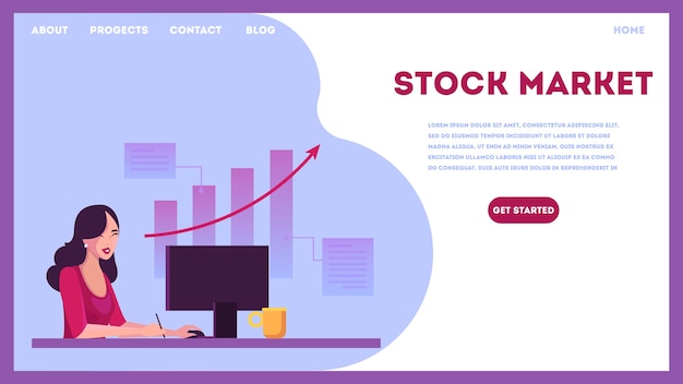 Stock market concept. Idea of finance investment