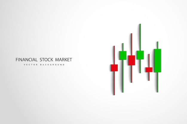 Stock market or forex trading business graph chart for financial investment concept Business presentation for your design