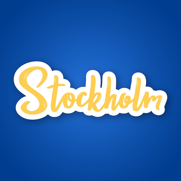 Stockholm sticker.