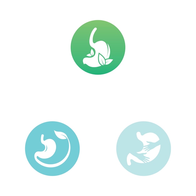 Stomach care icon designs