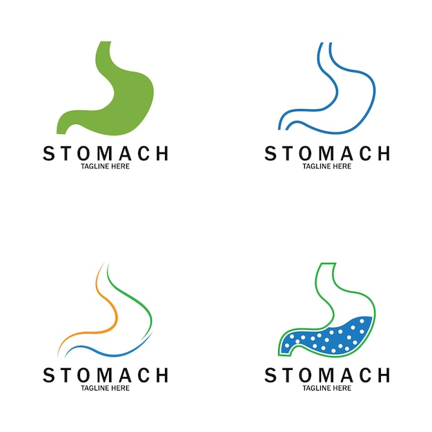 Stomach care icon designs