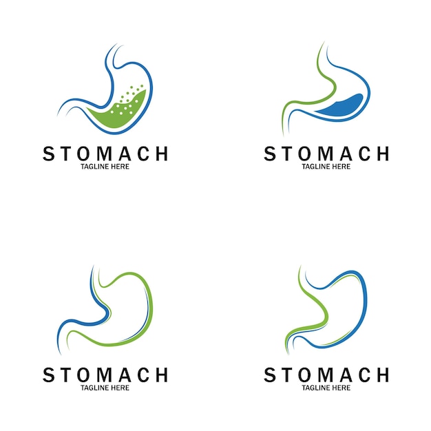 Stomach care icon designs