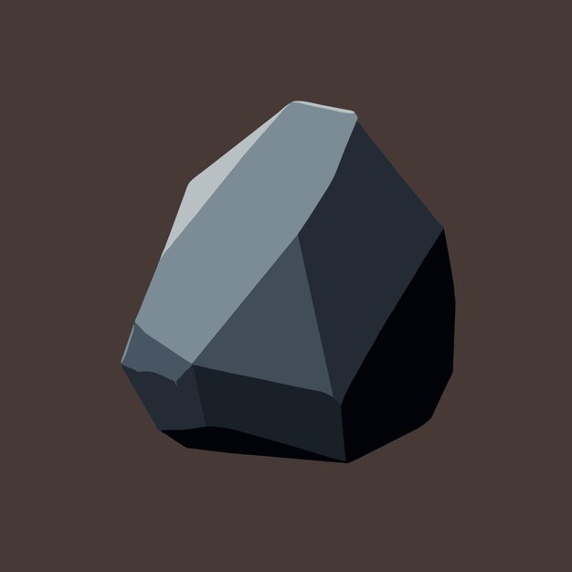 Vector stone asset for a 2d platformer game vector illustration