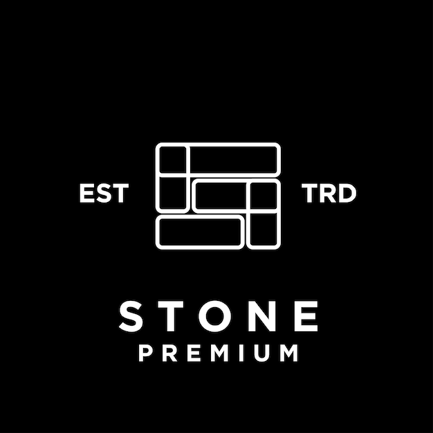 Stone initial S logo icon design illustration