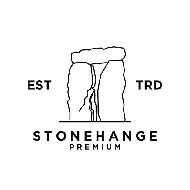 Stone logo icon design illustration