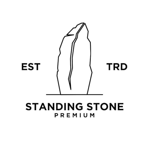 Stone logo icon design illustration