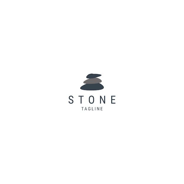 Stone logo icon design template